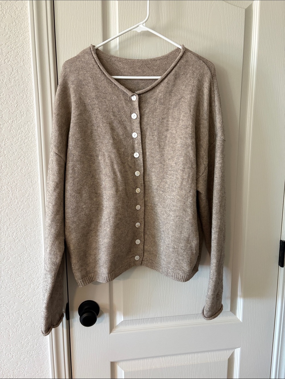 Urban Outfitters Taupe Button-Front Knit Cardigan